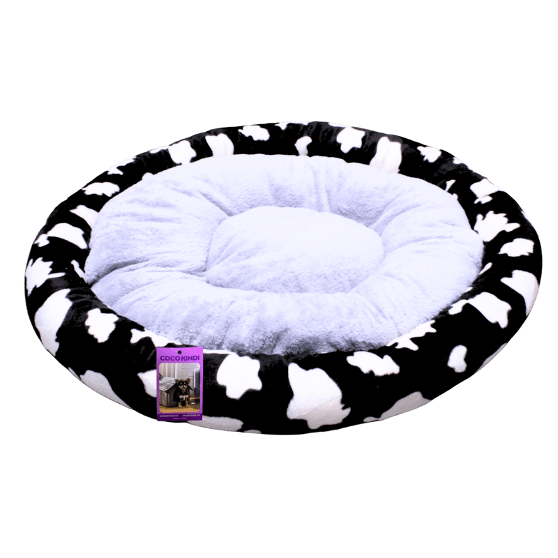 Coco Kindi Cow Pattern  Washable Pizza Fur Bed