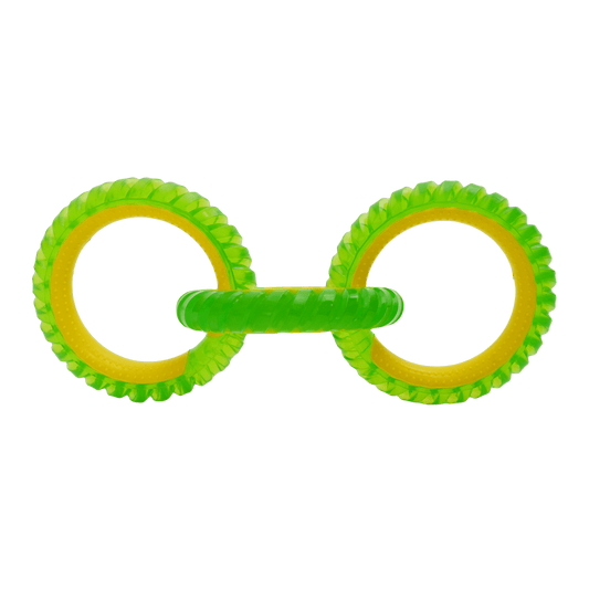 Miss Bear Colorful TPR 3-Ring Dog Chew Toyÿ( M/L Dogs)
