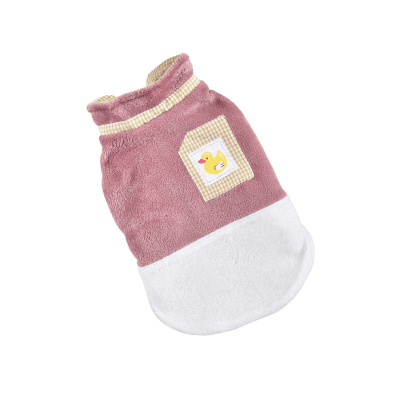 Hong Pet Patchwork Coat - Puce Color