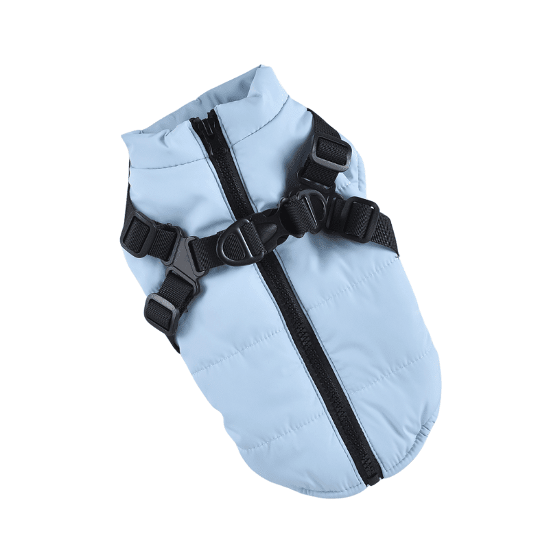 Hong Pet Chest Strap Cotton Coat  - Blue