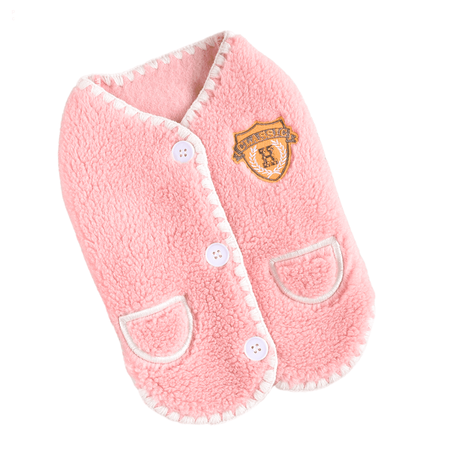 Hong Pet Preppy Vest - Pink