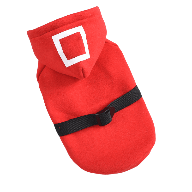 Hong Pet Squid Game Pattern Cloth -Red