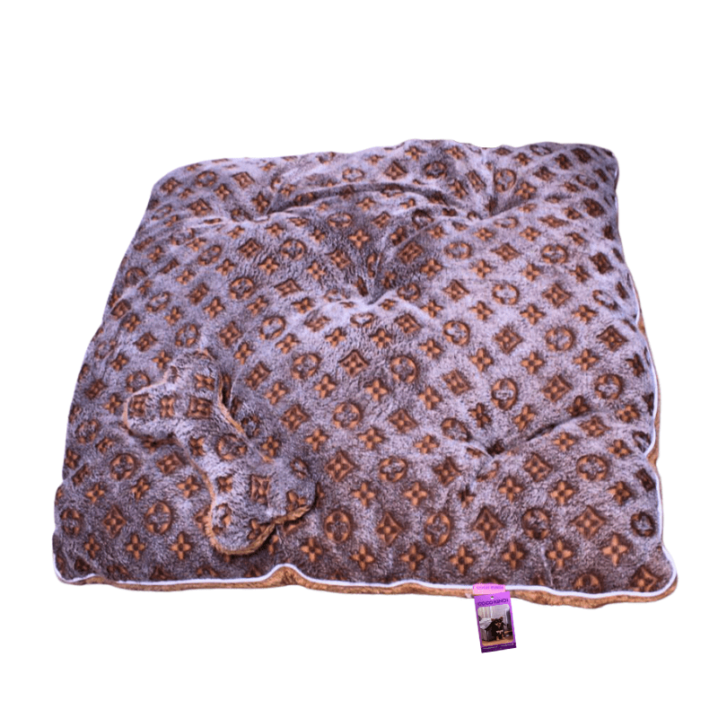 Coco Kindi Cushion With Bone Leopard Spot Washable Fur Bed