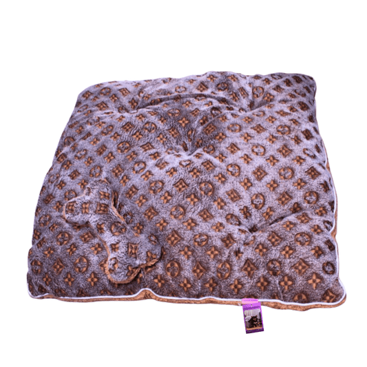 Coco Kindi Cushion With Bone Leopard Spot Washable Fur Bed