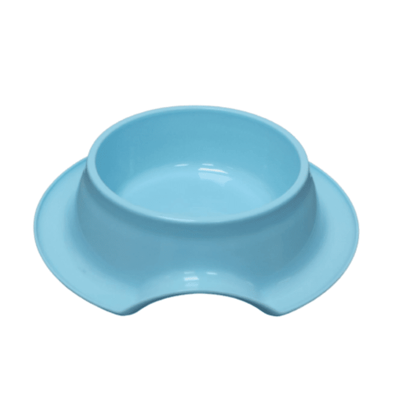 Pet Feedrer With Non Slip Rubber Bottom-Blue ? 21.5*5.5Cm