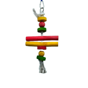 Pets  Club Natural Wooden Bird Toy H-30 Cm, W-15 Cm
