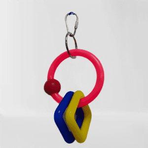 Pets Club Plastic  Bird Toy With Bell H-15 Cm, W 10 Cm