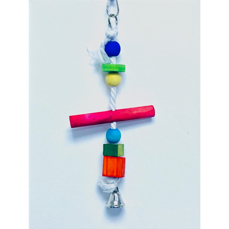 Pets  Club Natural Wooden Bird Toy H-32 Cm, W-13 Cm