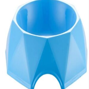 Pets Club Diamond Shape Pets Bowl (L) 23.5*23.5*7.2 Cm-Blue