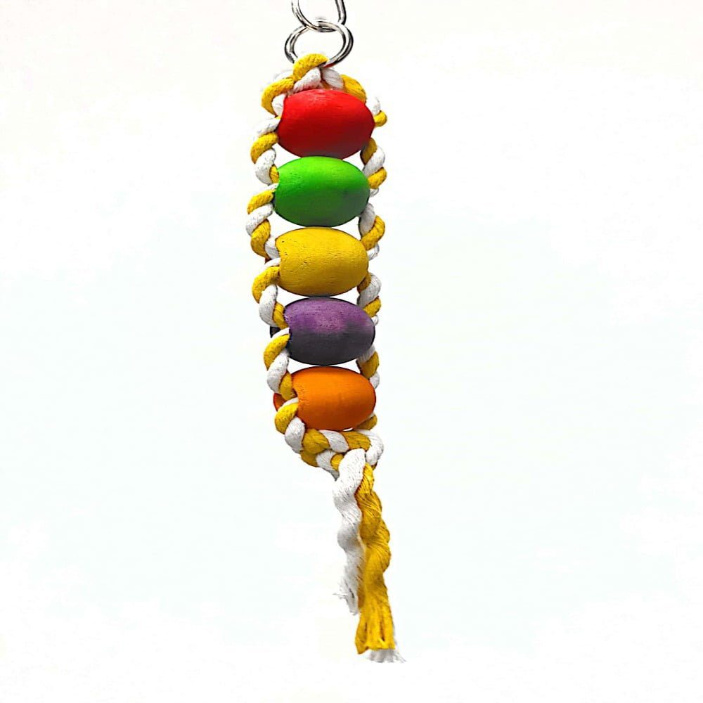 Pets Club Natural Wooden Bird Toy, Size H29*W4 Cm