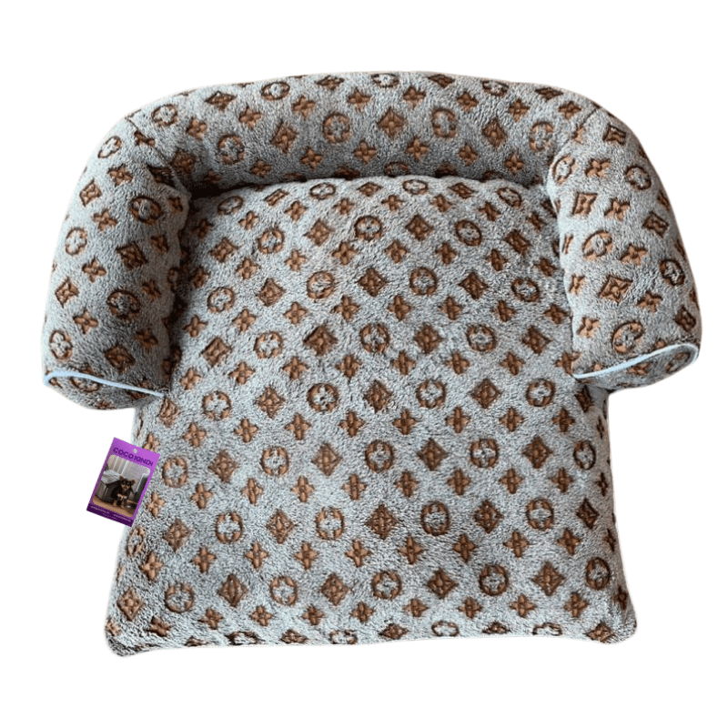Coco Kindi Leopard Pattern Washable Fur Day Bed - Size : 63 X 55 X 10 Cm