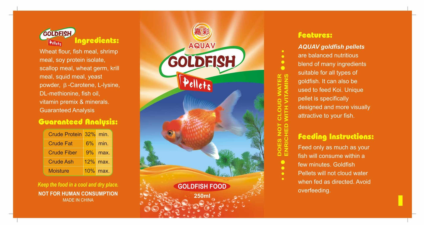 Aquav Gold Fish Pellet  (400G, 1000G, 1350G)