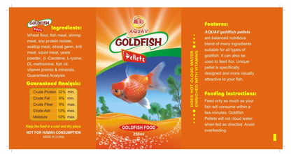 Aquav Gold Fish Pellet  (400G, 1000G, 1350G)