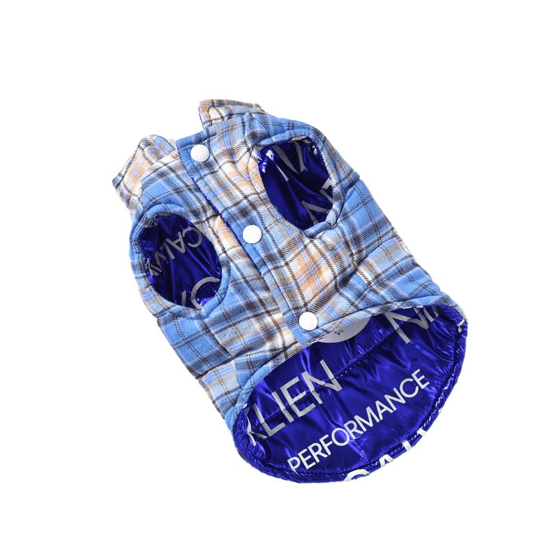Hong Pet Double-Sided Pet Coat Xl - Fancy Blue