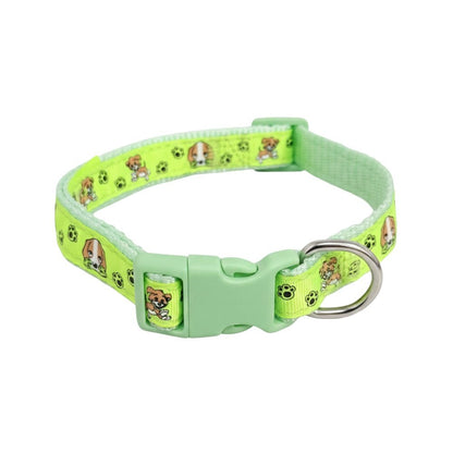 Cozy Paws Pet Collar - Medium ( L43-63cm×2cm)-Green
