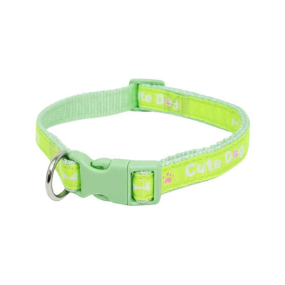 Cozy Paws Pet Collar - Medium ( L43-63cm×2cm)-Green