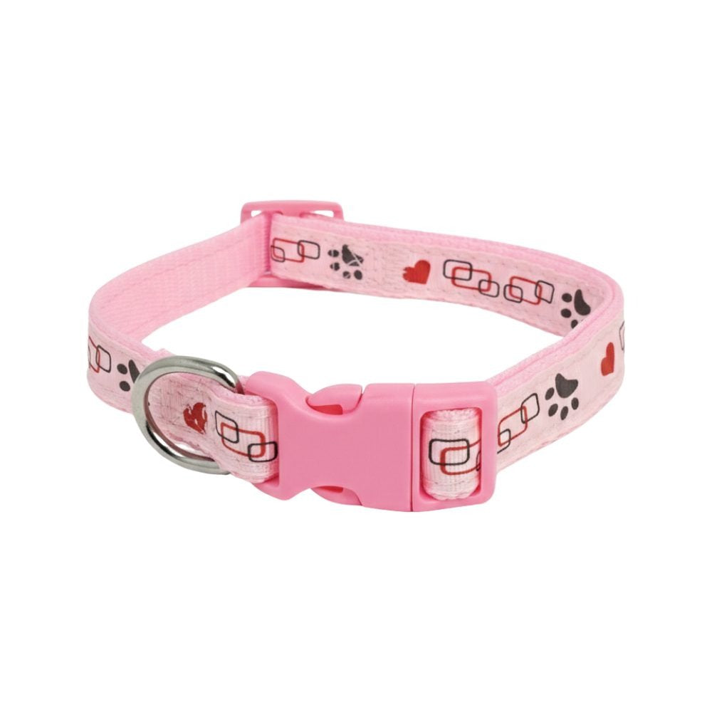 Cozy Paws Pet Collar - Medium ( L43-63cm×2cm)-Pink