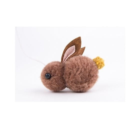 Its Meow Wood Stick With Cute Cotton Toys For Cat,Size: 40Cm