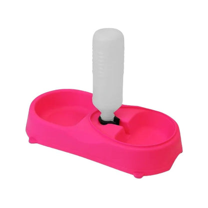FinePet Food And Water Dispenser- 34.5*16.5*5.5cm-Mixed Colour