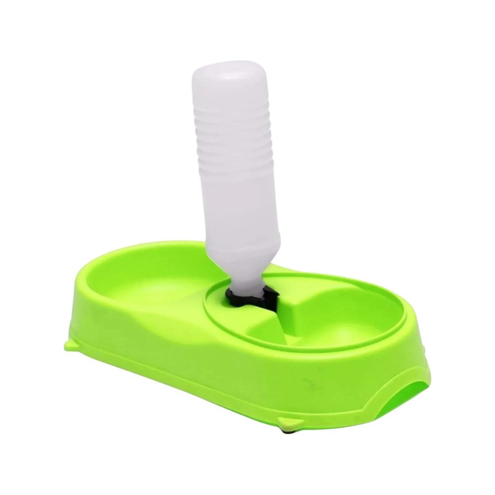 FinePet Food And Water Dispenser- 34.5*16.5*5.5cm-Mixed Colour