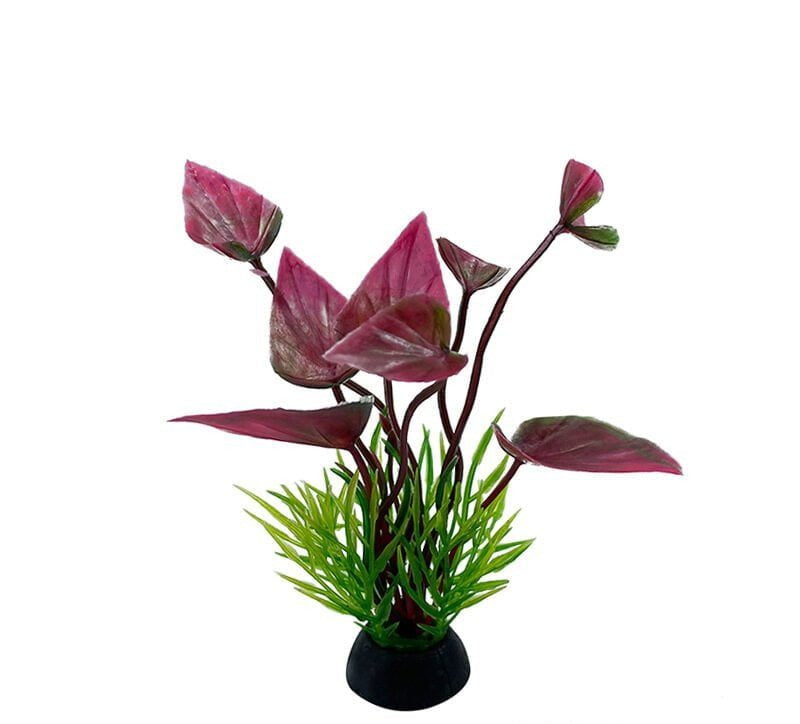 Aquarium Plastic Plant - P302-W2.5*H10 Cm(Sold By 10 Pcs/Pack)