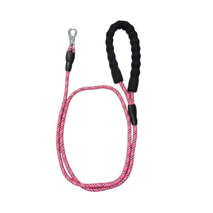 Cozy Paws Nylon Reflective Dog Leash ? Pink, XL(150cm)