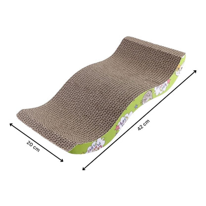 Cozy Paws Corrugated Cardboard Cat Scrather- 42*20*3cm