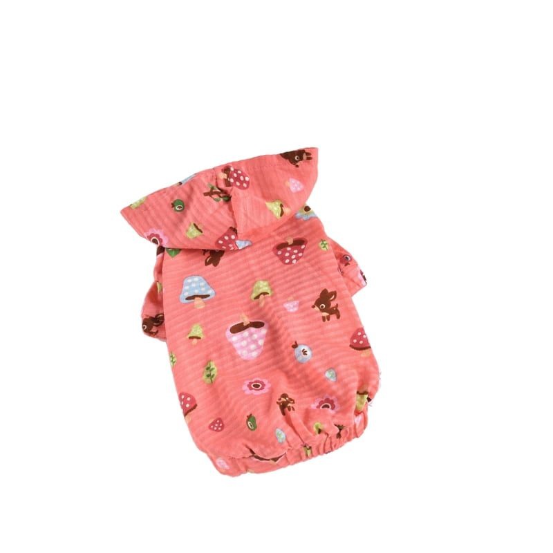 Hong Pet Animal Print Pet OutFit-Pink
