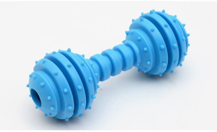 For Pet Rubber Dumbell Dog Toy For Small Dogs - 12.5 Cm