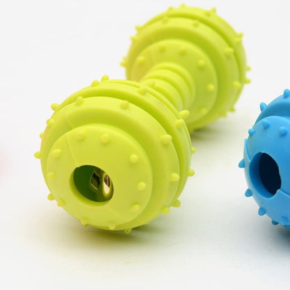 For Pet Rubber Dumbell Dog Toy For Small Dogs - 12.5 Cm