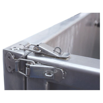 Shernbao Deluxe Foldable Stainless Steel Tub ,With Lifting Up Door 2.0Mm Thick 304 Board: 127 X 67 X 140 CM