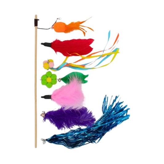 Its Meow Wood Stick With Changing Feathers