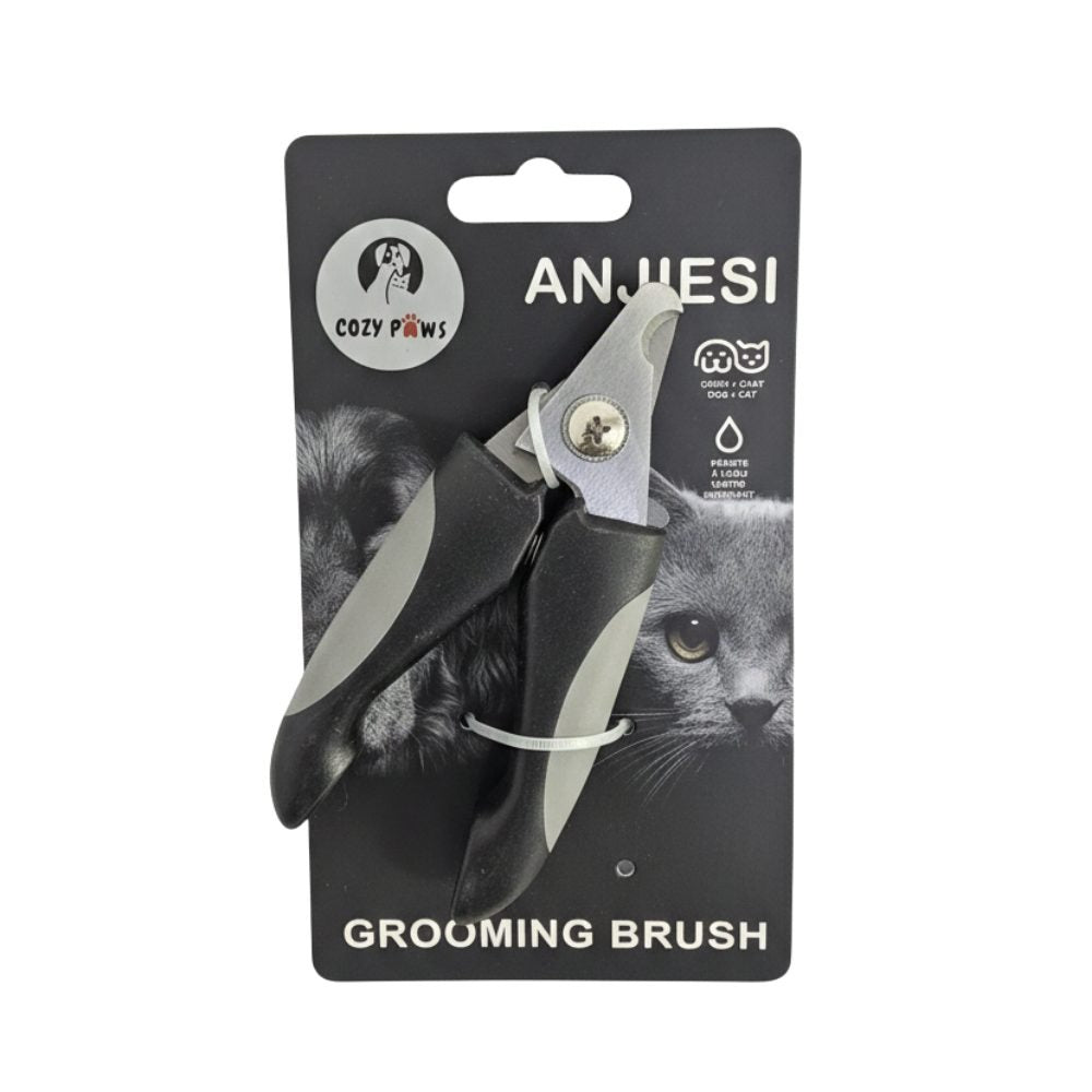 Cozy Paws Pet Nail Clipper With Safety Guard- Medium ( 14.5x6.5cm)-Gray