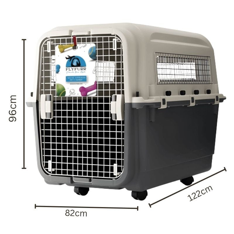 Flyfurr Airline Approved Plastic Pet Transporter-122*82*96cm