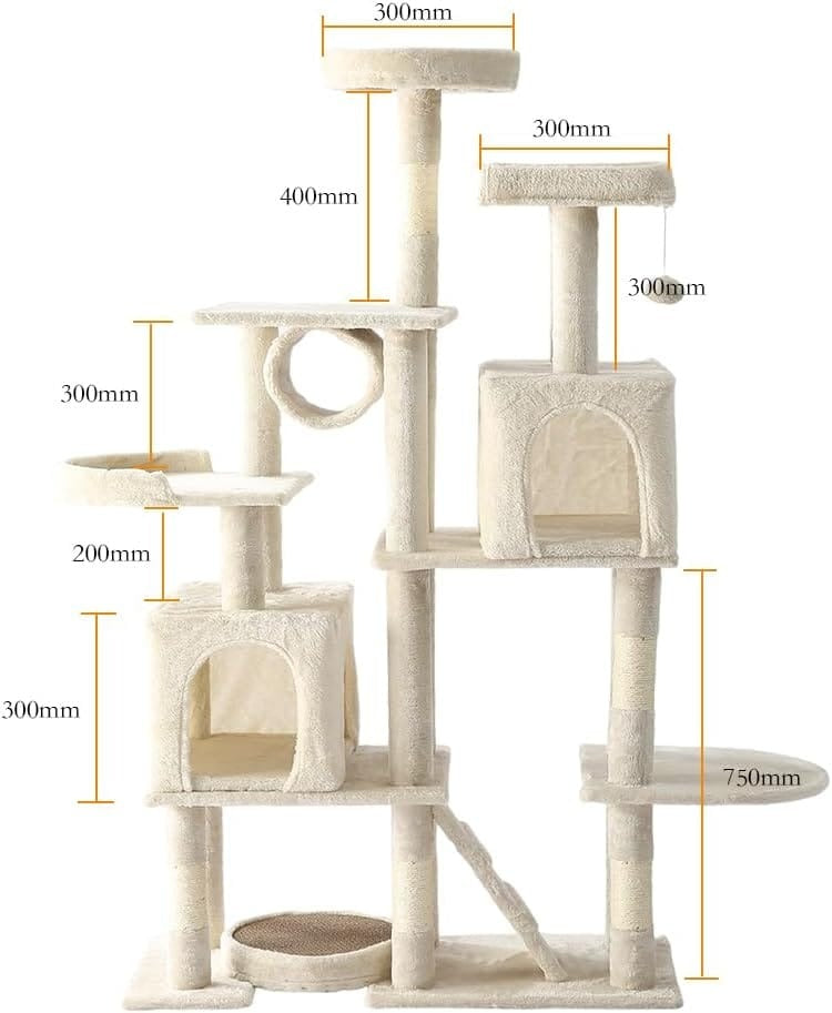 CAT TOWER WHITE 90*40*165