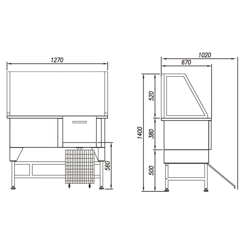 Shernbao Deluxe Foldable Stainless Steel Tub ,With Lifting Up Door 2.0Mm Thick 304 Board: 127 X 67 X 140 CM