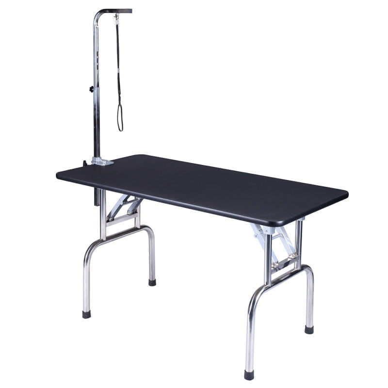 Shernbao  Folding Grooming Table With Stainless Steel Legs (S)   75*47*82Cm - With Accessory Basket