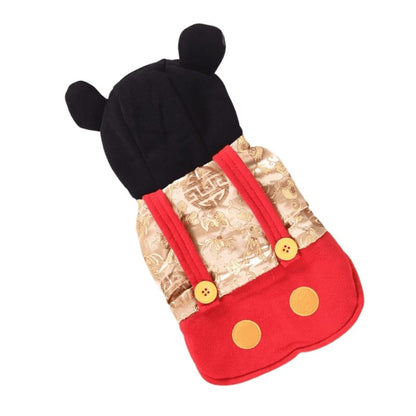 Hong Pet Gold Embroidery Silk Pet Clothes- 6L
