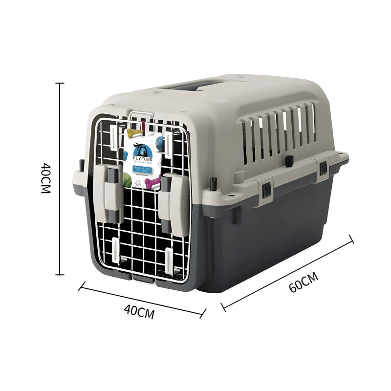 Flyfurr Airline Approved Plastic Pet Transporter - 60*39*39 cm