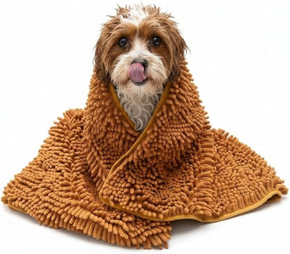 Multipurpose Pet Absorbent Towel & Blanket-90*45cm-brown