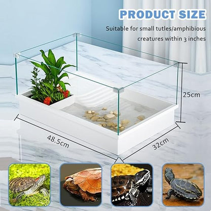 Cozy Paws Turtle Aquarium (Only Tank 48.5*32*25cm)