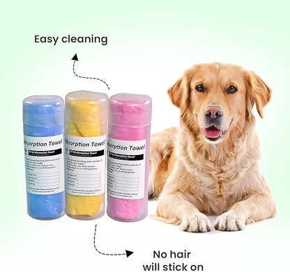 Aeolus Pets Ultra-Absorbent Towel 24*17 inch (Multi Colour)