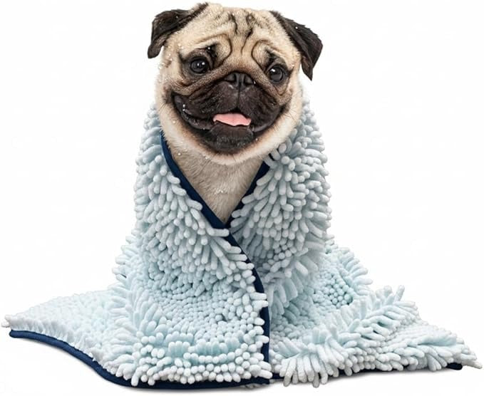 Multipurpose Pet Absorbent Towel & Blanket-90*45cm-Blue