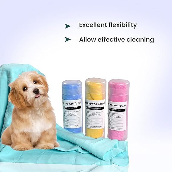 Aeolus Pets Ultra-Absorbent Towel 24*17 inch (Multi Colour)