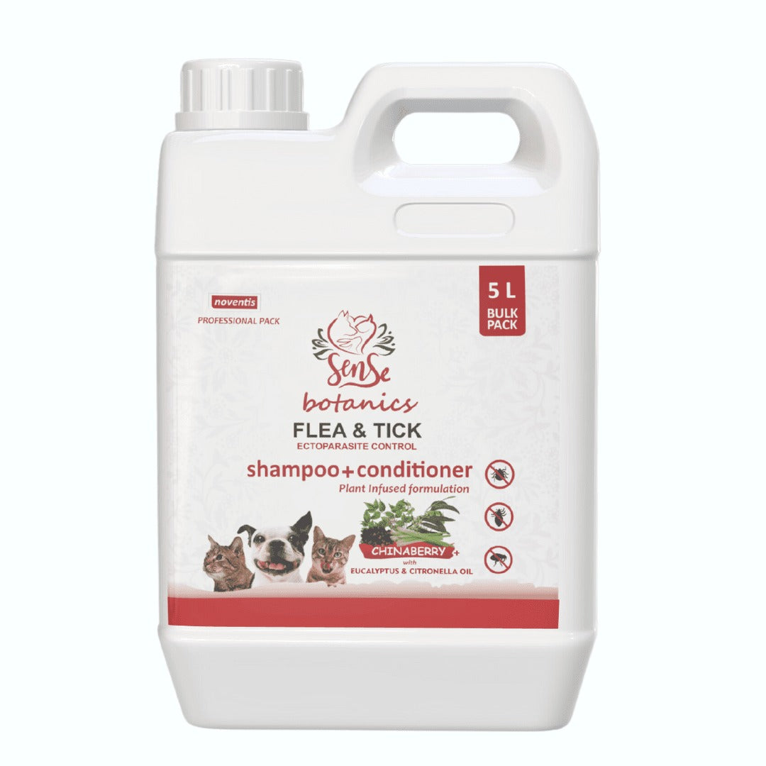 Noventis Sense Botanics Anti Flea & Tick Shampoo 5 ltr