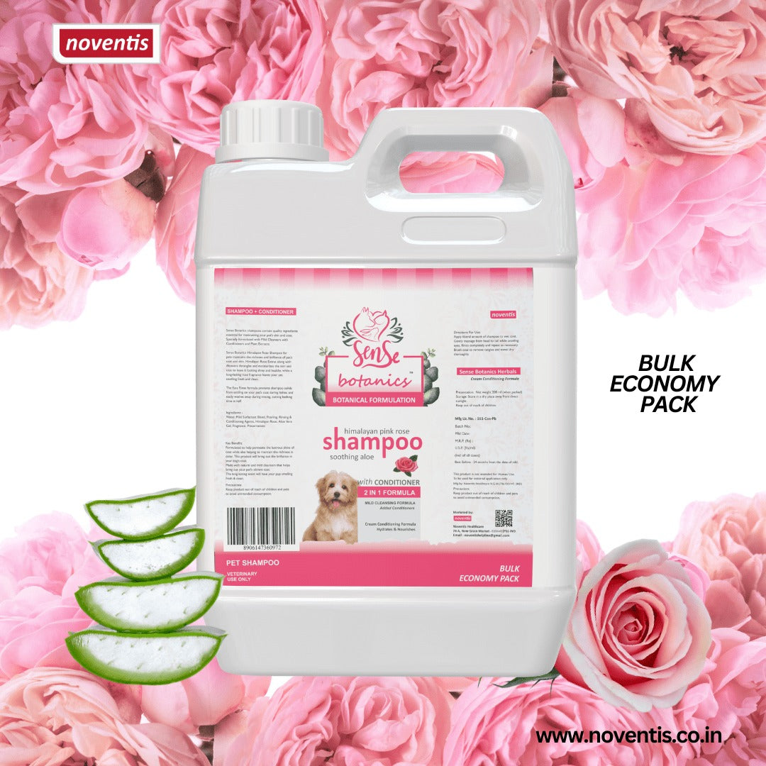 Noventis Sense Botanics Himalayan Pink Rose Shampoo 5 Ltrs
