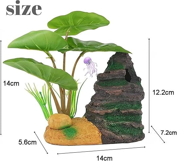 Cozy Paws Aquarium Decoration-Rockery Tree- 14*5.6*14cm