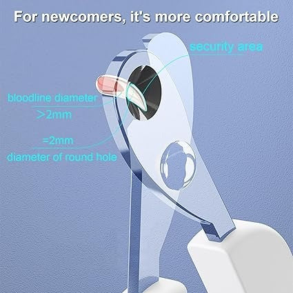Pakeway Pet Nail Clipper-Q Round Hole Style-12.7*7.3*0.7 Cm