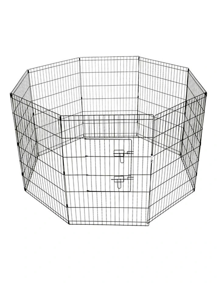 Cozy Paws Metal Foldable Pet Play Pen With Door (8 Panels)-61*91 Cm