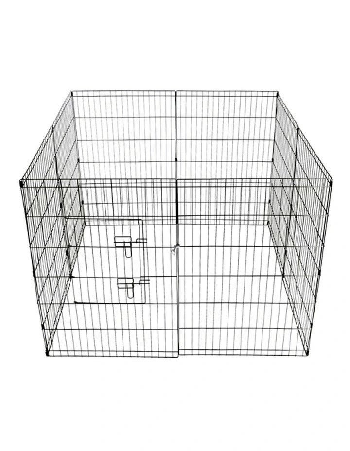Cozy Paws Metal Foldable Pet Play Pen With Door (8 Panels)-61*91 Cm